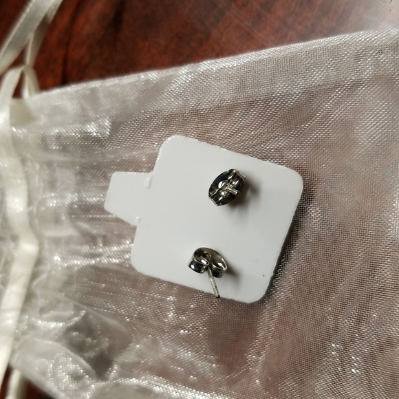 Rose Quartz Studs - Picture 2 of 3